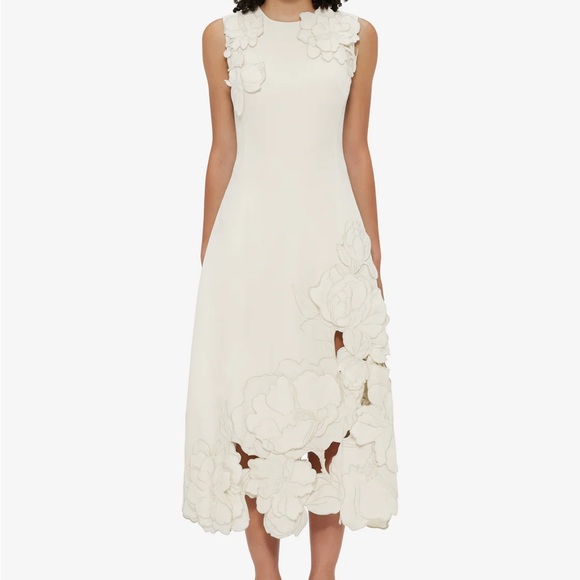 Leo Lin Dresses & Skirts - LEO LIN Cleo Appliqué Sleeveless Midi Dress